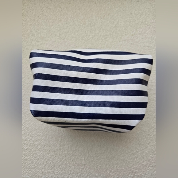 Stella & Dot, Navy and White Striped Makeup Poof - Picture 6 of 10
